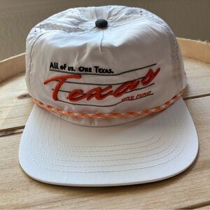 Staunch Traditional Outfitters SnapBack White and Orange Texas Rope Hat Retro UT